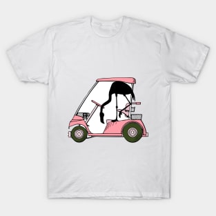 Golf Lovers Golf Humor with Flamingo T-Shirt